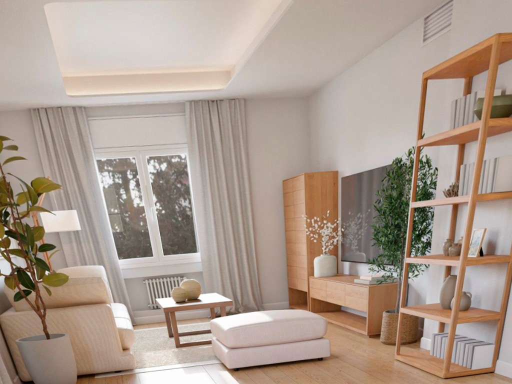 Interior before perspective correction